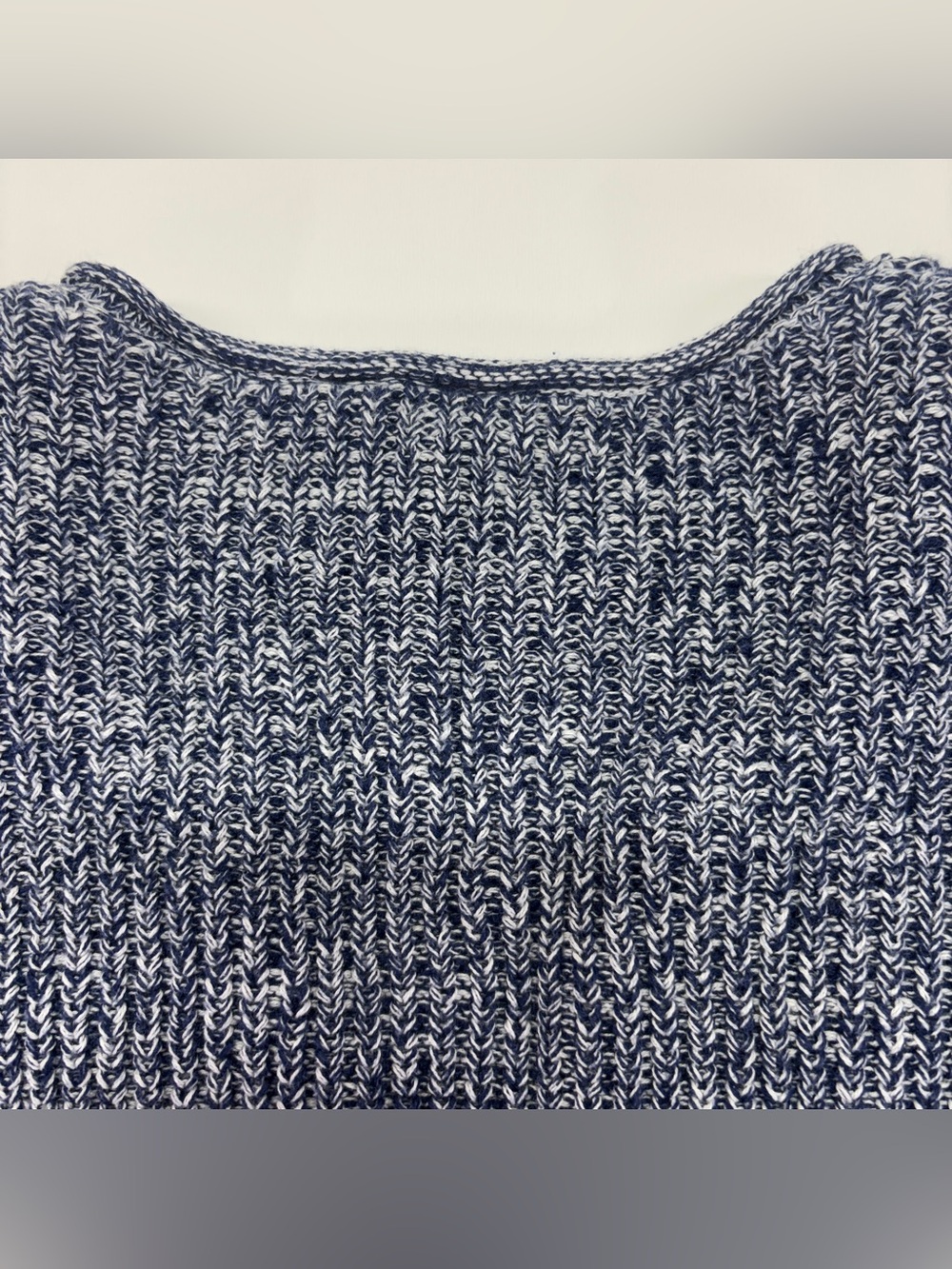 GAP Marled Cotton Knit Sweater Medium Coastal Grandpa Cozy Casual Fall - Picture 5 of 11